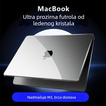Prozirni zaštitni kućište za MacBook Air 13/15 i MacBook Pro 16, 14-inčni prijenosnik, model M3, skup 13,6-inča