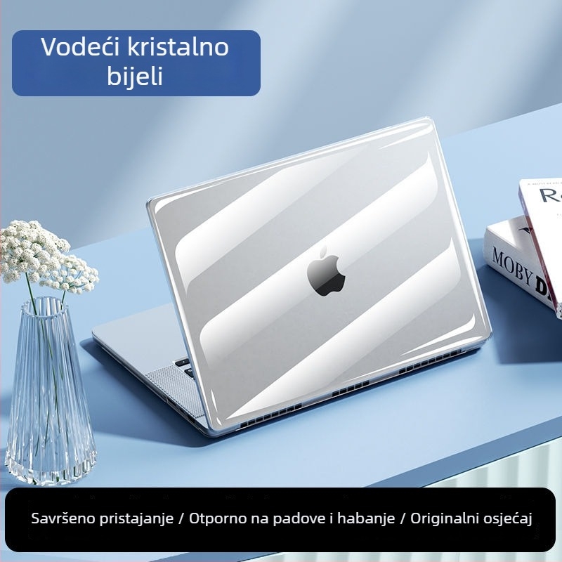 Prozirni zaštitni kućište za MacBook Air 13/15 i MacBook Pro 16, 14-inčni prijenosnik, model M3, skup 13,6-inča