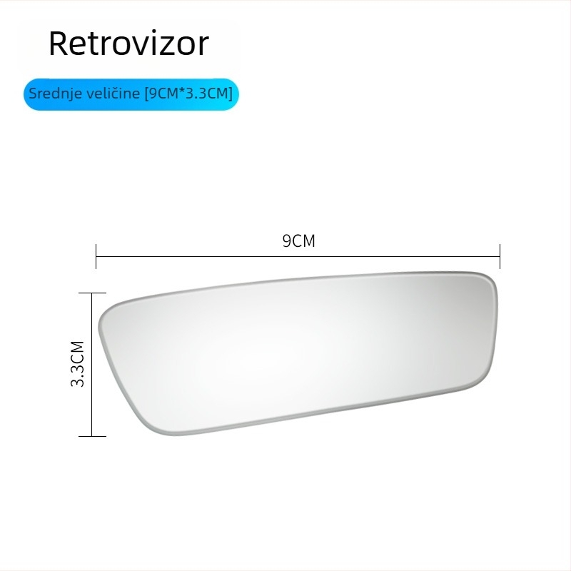 Auto retrovizor – pomoćni zrcala za mrtve kutove, 360° širok ugao, set od dva (kvadratni i okrugli) – pomoć pri okretanju