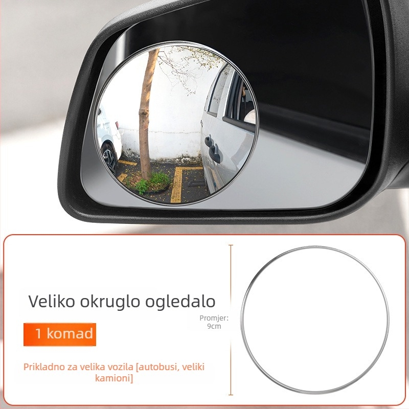 Runner Retrovizor - konveksno kružno širokokutno ogledalo za velike kamione i autobuse, ultra tanke, HD