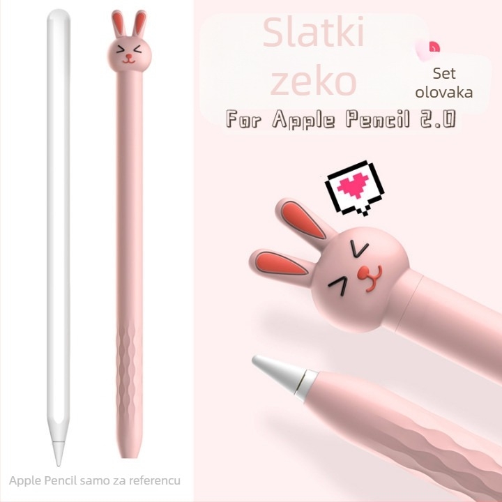 Personalizirana silikonska zaštitna futrola za Apple Pencil 2. generacije, za iPad, s dizajnom crtane životinje