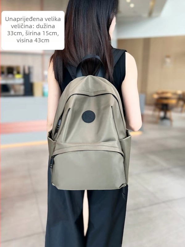 Unisex ruksak za prijenosno računalo od Oxford materijala, s proširivim kapacitetom do 20L, naramenice s zračnim jastukom, za školu