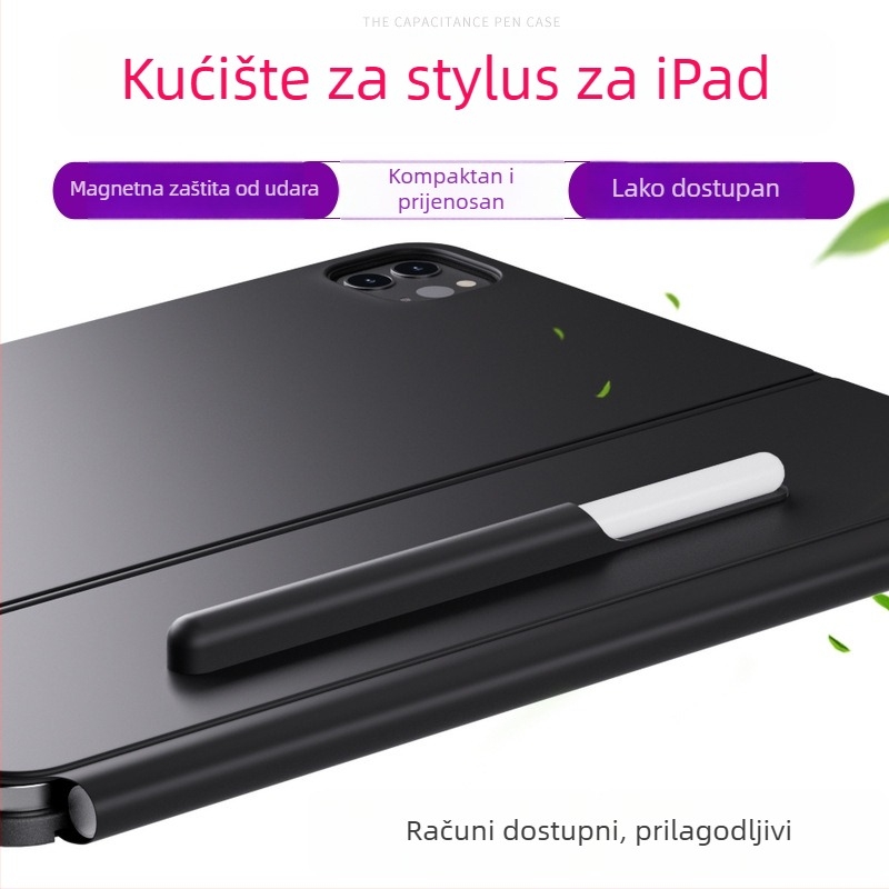 Zaštitna futrola za stylus iPad — mat TPE, magnetska privlačnost, otporna na udarce, kompatibilna s Apple iPad