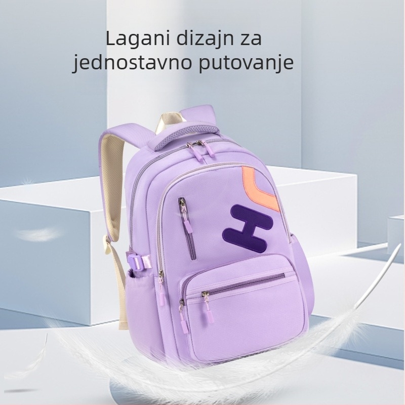 Školski ruksak za učenike 3.–9. razreda, velik kapacitet, ultra lagan, prozračan i vodootporan, Oxford materijal, moderan dizajn