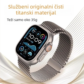 Apple Watch Milanese od nehrđajućeg čelika remen s Parachute Buckle kopčom — Kod Wj-ap-jls-1101; Materijal: nehrđajuće čelika; Kopča: Buckle; Prilagodljivi interfejs veličine; Kompatibilno s Apple