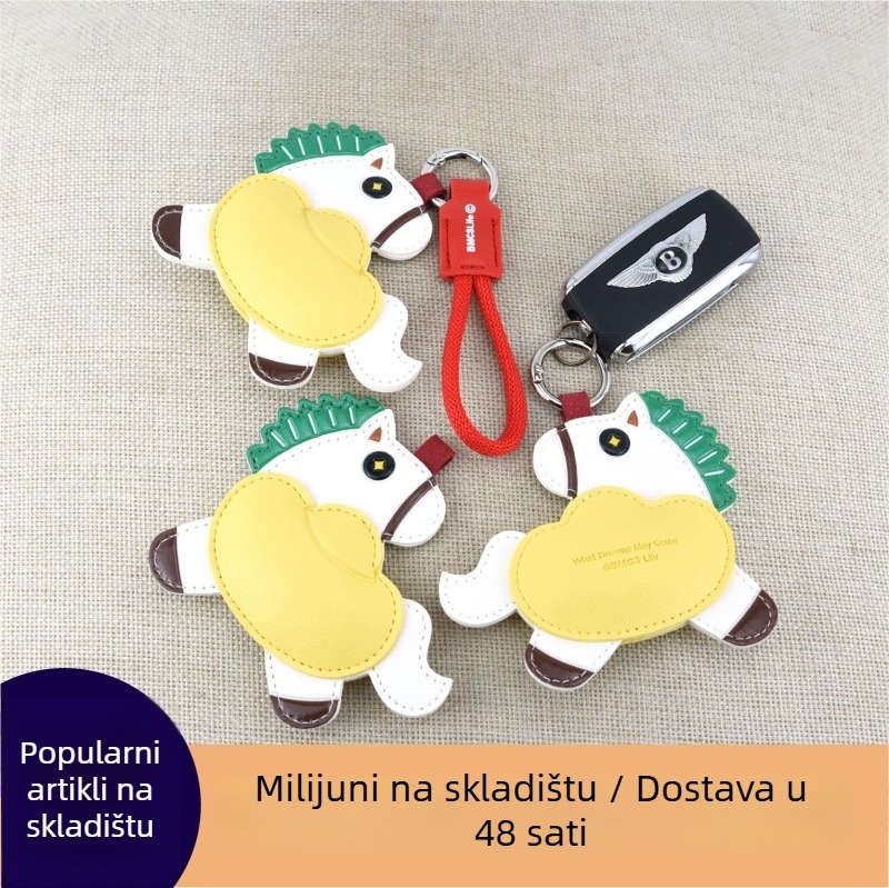 Privjesak za torbu s konjem, zodijak konja, PU materijal, stil novi nacionalni trend