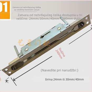 Središnji upravljački zasun za vrata od nehrđajućeg čelika, model YX-8036, moderni stil