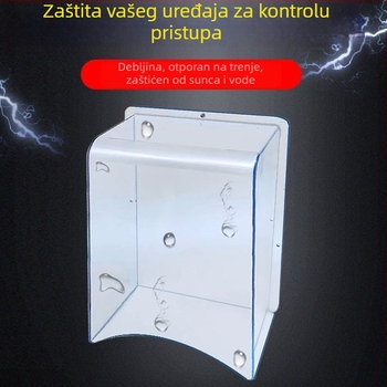 Prozirni vodonepropusni zaštitni poklopac za sustav kontrole pristupa s čitačem otiska prsta i evidencijom prisutnosti