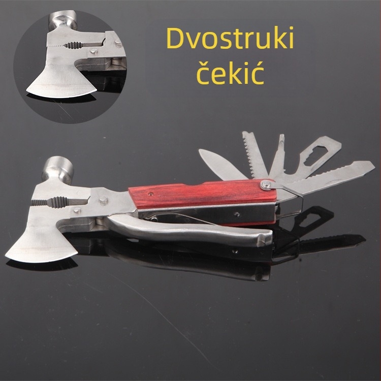 Automobilski čekić za spašavanje s više funkcija — čelik, 450 g, Marka: Drugo, Mogućnost prilagodbe