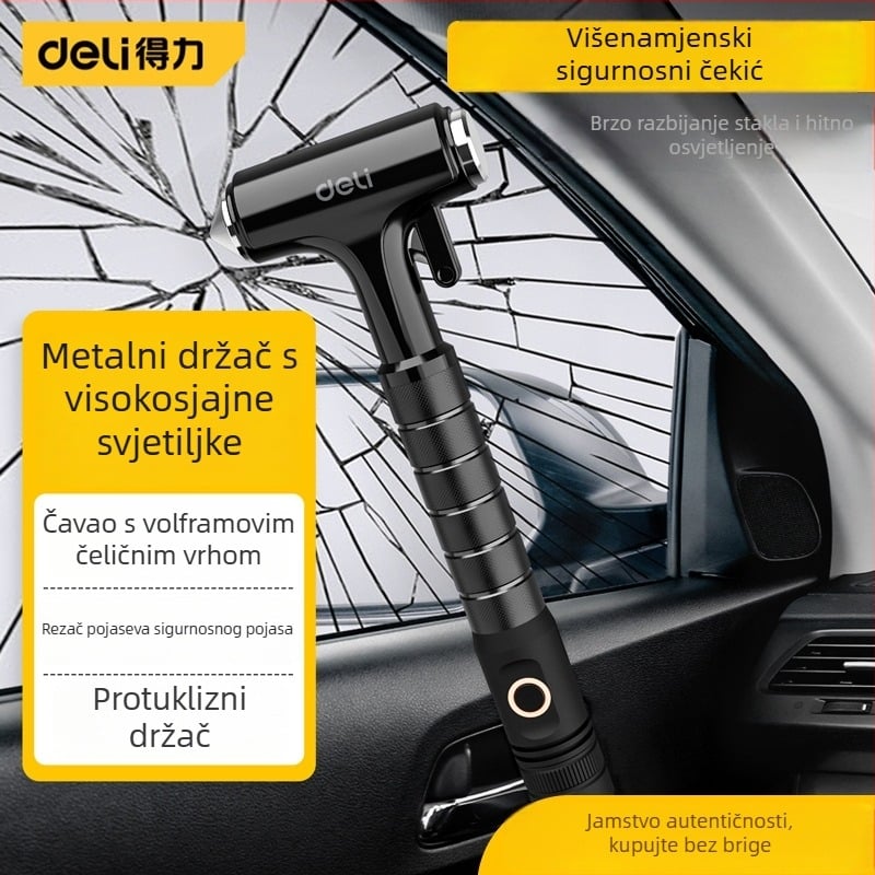Auto sigurnosni čekić za razbijanje stakla i rezač pojasa – višenamjenski hitni alat