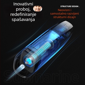 Višenamjenski autosigurnosni čekić za razbijanje stakla