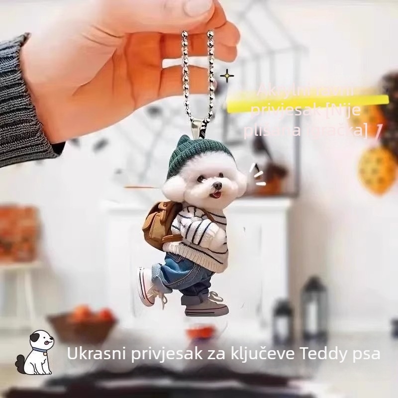 Ključni privjesak s motivom šteneta | Šifra proizvoda: Puppy backpack pendant(3) | Marka: Friendly | Materijal: Drugo | Godina izdanja: Proljeće 2025 | Stil: Modno gradsko svakodnevno