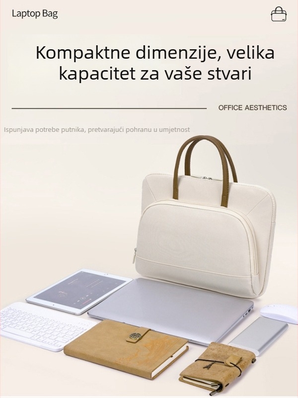 Ženska torba za prijenosno računalo - vodootporna, ultra lagana, otporna na habanje, Oxford tkanina, podstava od poliester