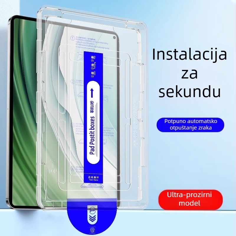 HD kaljeno staklo zaštitno za iPad Air 8, iPad Pro 10. generacije i Mini 8 uz kutiju za bezprašno postavljanje