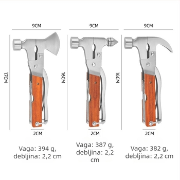 Automobilski hitni čekić od nehrđajućeg čelika, Rongshan, težina 0,4 kg