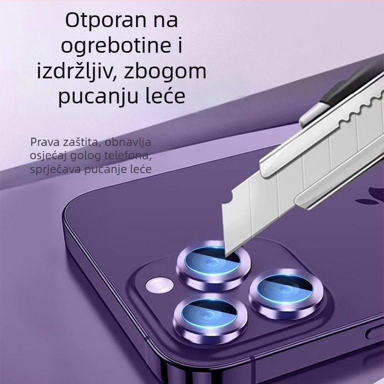 Kaljeno staklo zaštita objektiva za iPhone 15 Pro Max i iPhone 14 Pro