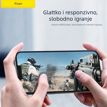 Pinsheng Kaljeno staklo za zaštitu prednjeg zaslona iPhone 14 Max – HD, Tanke rubove