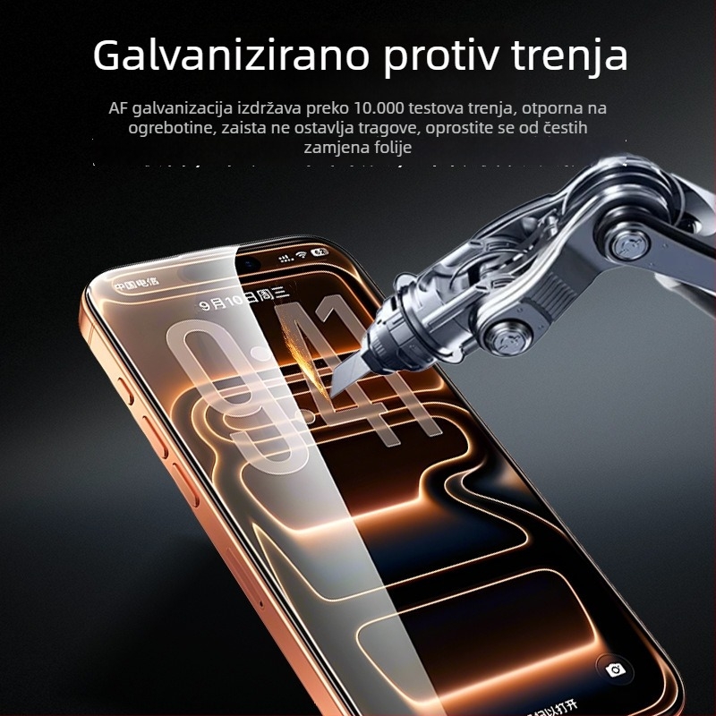 Staklena zaštita zaslona za iPhone 17, potpuno prekrivanje za iPhone 16, HD zaštita privatnosti za iPhone 15, dvostruko elektroplata zaštita zaslona za iPhone 13 Pro Max