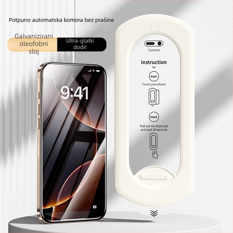 Za iPhone 17 Pro Max – prednja staklena zaštita, otporna na prašinu, zaštita privatnosti (anti-peep), anti-prst, zaštita od plavog svjetla, svijetli u mraku, HD jasnoća