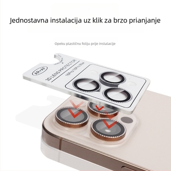 Kaljeni staklo film za objektiv za iPhone 14 Pro Max – HD, anti-refleksijski