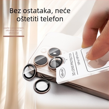 Kaljeni staklo film za objektiv za iPhone 14 Pro Max – HD, anti-refleksijski