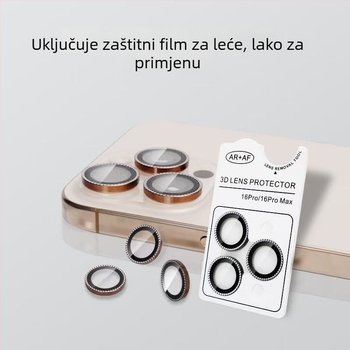 Kaljeni staklo film za objektiv za iPhone 14 Pro Max – HD, anti-refleksijski