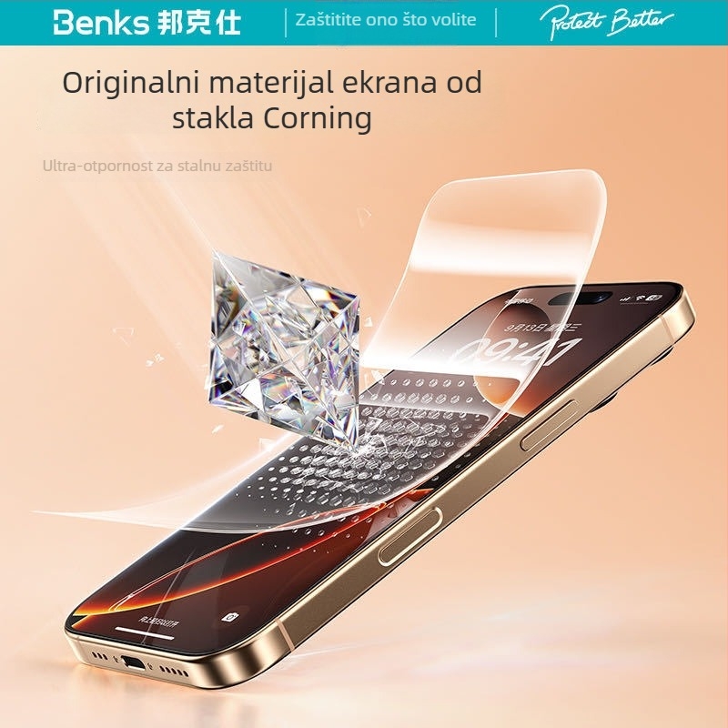 Corning Edge-to-Edge HD staklena zaštita zaslona za Apple 17Pro/17Promax17