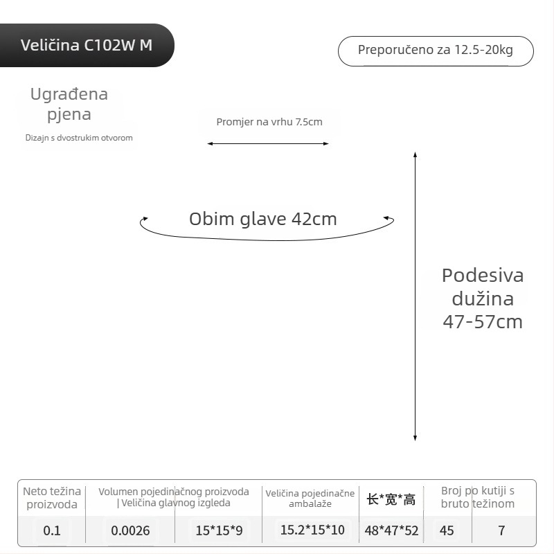 Wakytu kaciga za kućne ljubimce s naočalama otporne na vjetar, PC materijal, univerzalna prilagodba