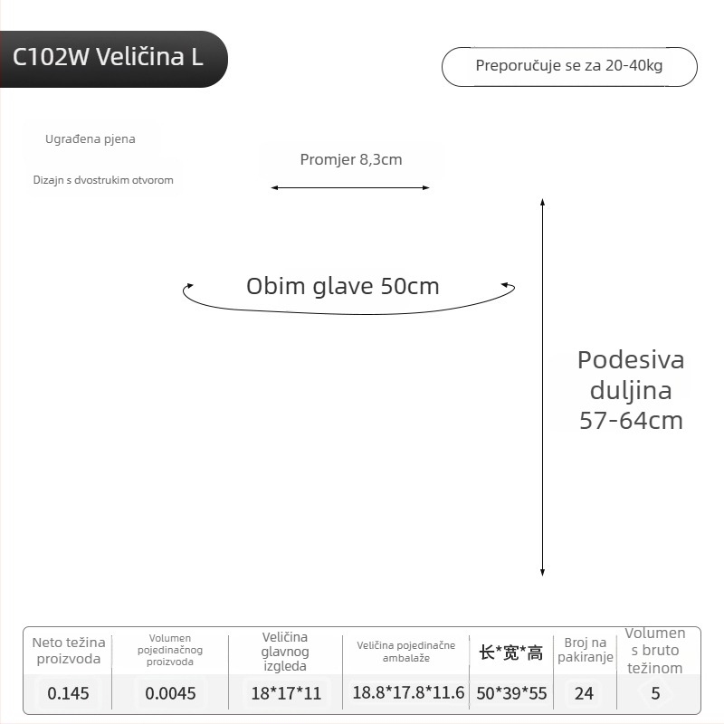 Wakytu kaciga za kućne ljubimce s naočalama otporne na vjetar, PC materijal, univerzalna prilagodba