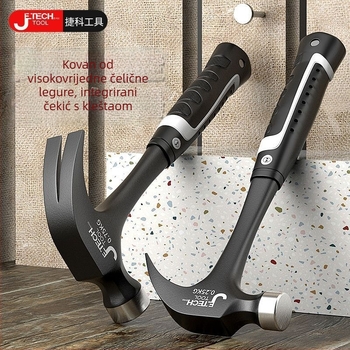 Jieke All-in-One čekić za kućnu upotrebu – glava od visokougljične čeli, drška od plastike, 0,6 kg