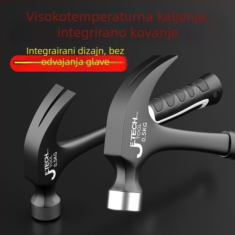 Jieke All-in-One čekić za kućnu upotrebu – glava od visokougljične čeli, drška od plastike, 0,6 kg
