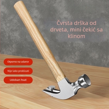 Čekić s kandžom, glava od sirove čelika, 0.35 kg, serija kratke drške, za kućnu upotrebu, građevinarstvo i vanjsku primjenu