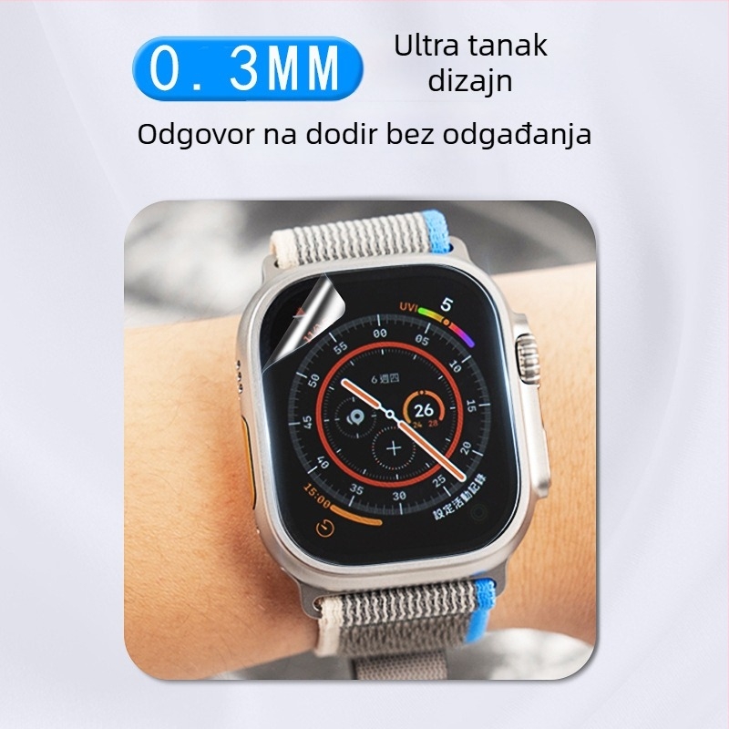Prednji zaštitni film za zaslon Apple iWatch Ultra, AR anti-refleksija, HD jasnoća
