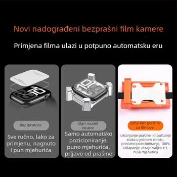 Zaštitna folija za Apple Watch, kompatibilna sa S10, SE, S9, S8, S7/S6 - potpuna zaštita