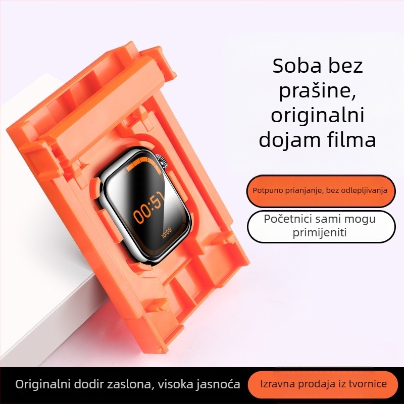 Zaštitna folija za Apple Watch, kompatibilna sa S10, SE, S9, S8, S7/S6 - potpuna zaštita