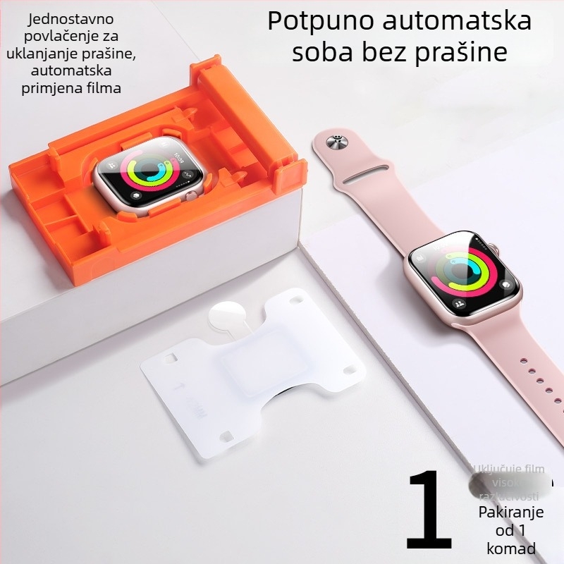 Zaštitna folija za Apple Watch, kompatibilna sa S10, SE, S9, S8, S7/S6 - potpuna zaštita