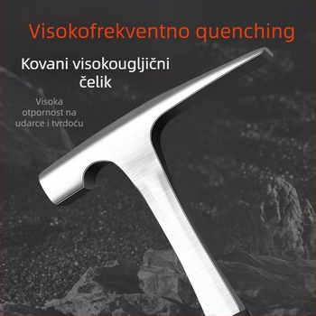 Geološki istraživački čekić, višenamjenski alat za istraživanje, glava od visokougljičnog čelika, neto težina 2.8
