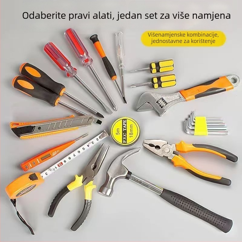 Kućni set alata u kutiji, od nehrđajućeg čelika, alati za demontažu