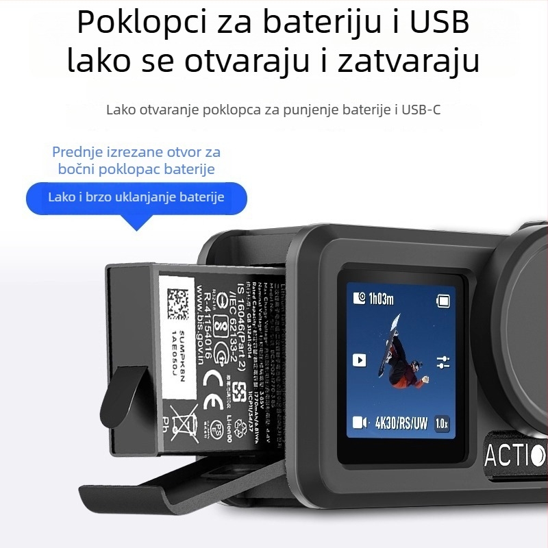 Time silikonsko zaštitno kućište za DJI Action5 Pro/4/3 – zaštita od pada