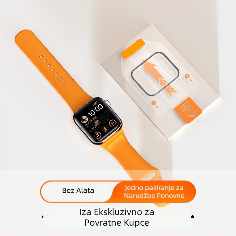 Neutral zaštitno staklo od kaljenog stakla za Apple Watch Series 9 i Series 10 – potpuna zaštita