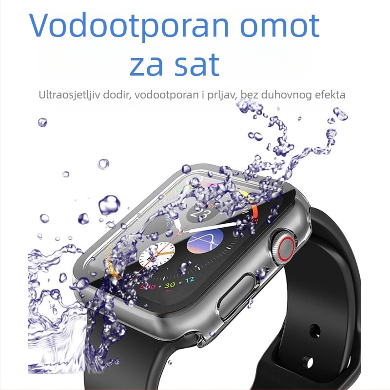 Zaštitna maska za Apple Watch Series 11 – vodootporna, integrirana zaštitna folija, PC+staklo, 9H