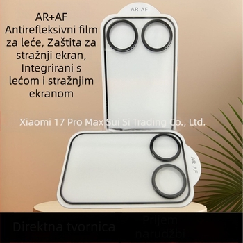 Za Xiaomi 17 Pro / 17 Pro Max – kaljeni staklo film za objektiv i zaštita stražnjeg zaslona, HD, otporan na otiske prstiju, otpornost na prašinu, otpornost na padove