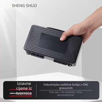 PP plastična kutija za alate, prenosna, zatvorena, otporna na udarce, za skladištenje alata i instrumenata