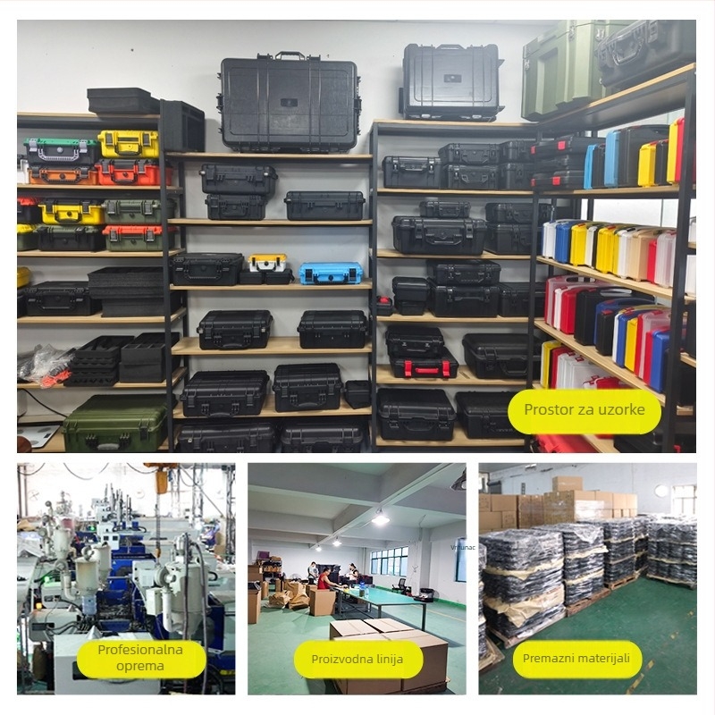 PP plastična kutija za alate, prenosna, zatvorena, otporna na udarce, za skladištenje alata i instrumenata