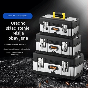 Prijenosna kutija za alate od nehrđajućeg čelika za pohranu i popravak alata