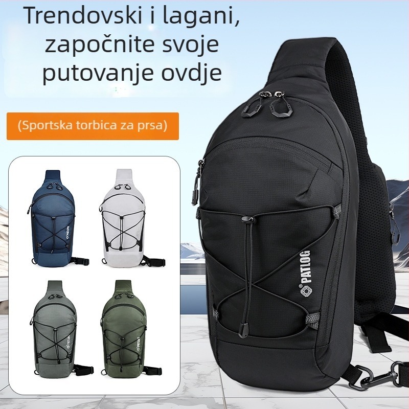 Drifter Muška Nylon Torbica za prsa, Ulični Stil, Ultra Lagana, Crossbody
