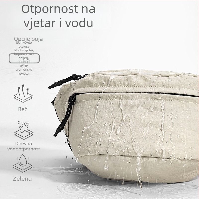 Muška prsna torbica, najlon, otporna na habanje, jesen 2025, za slobodno vrijeme putovanja