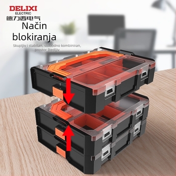 Prijenosna kutija za dijelove – DELIXI ELECTRIC Assembly Parts Box Series, višenamjenska kutija za alate i hardver za elektroniku