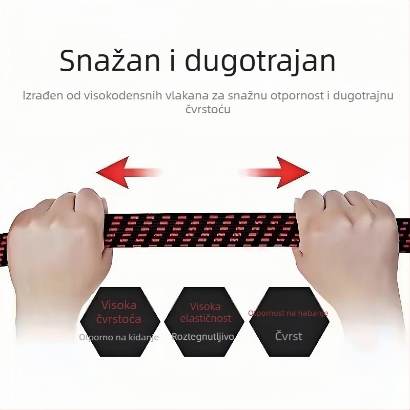 Qiling Najlonske elastične trake za pričvršćivanje vozila, teške trake, nosivost 8 kg