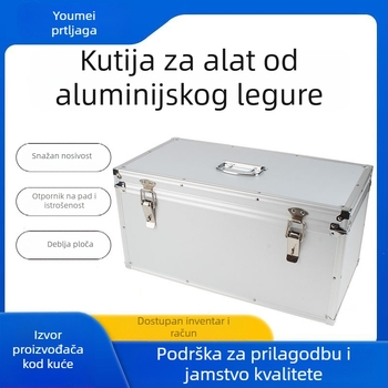 Aluminijska kutija za alate, prenosna višefunkcionalna kutija za pohranu alata